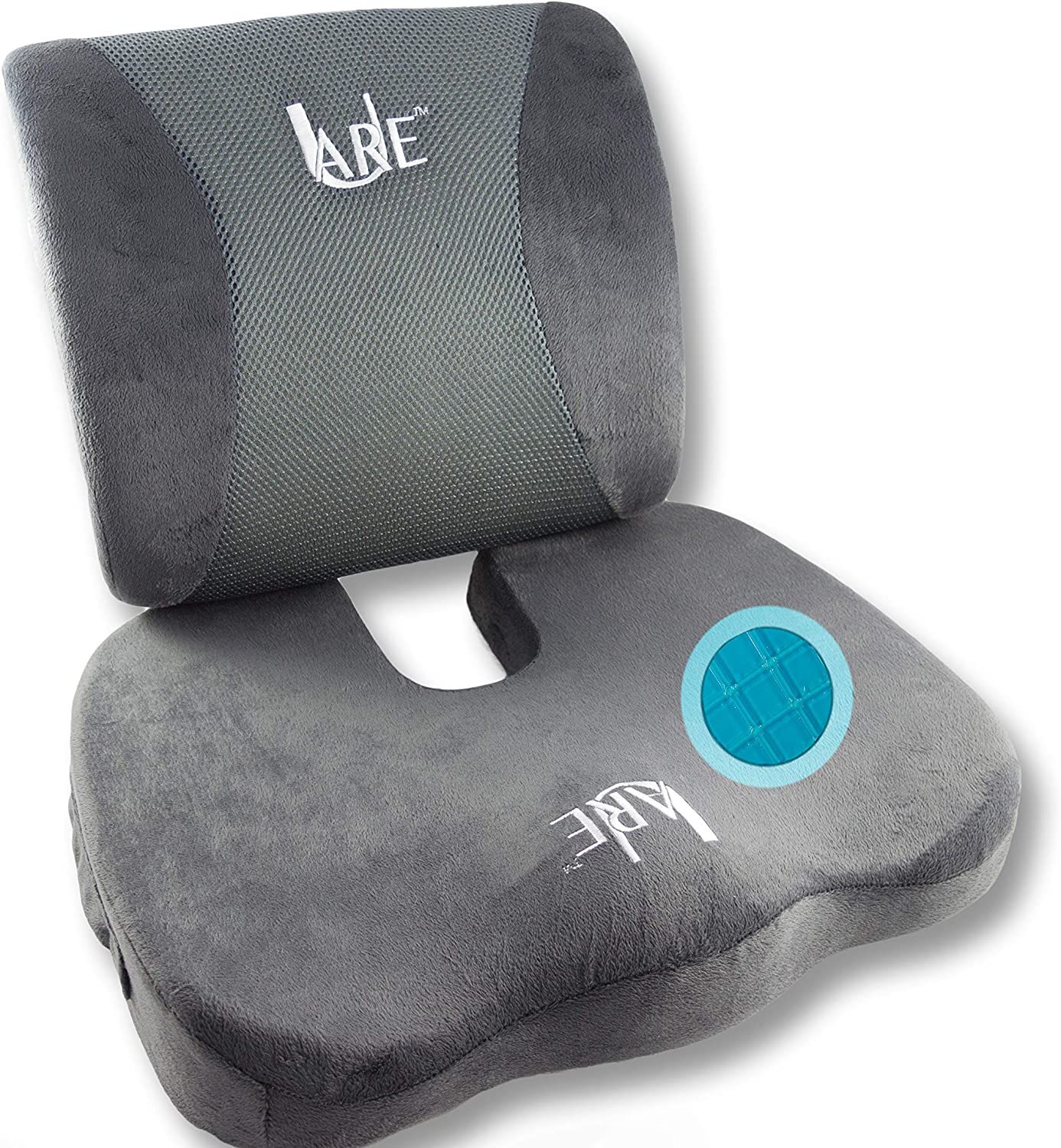 Memory Foam Seat Cushion for Back Pain & Hemorrhoid Treatment (Home,  Office, Hospital)